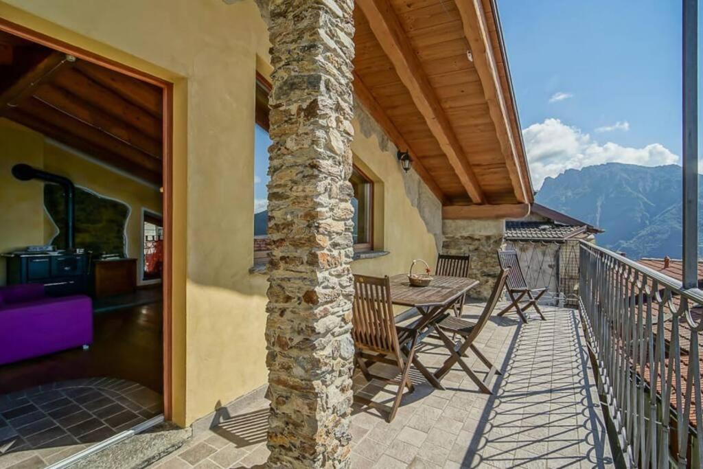 Chalet La Terrazza Vista Lago Bellano Exterior foto